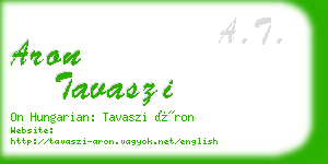 aron tavaszi business card